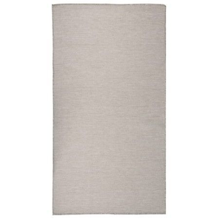 Alfombra de exterior de tejido plano gris taupe 80x150 cm de vidaXL, Alfombras - Ref: Foro24-340778, Precio: 31,68 €, Descuen...