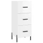 Glossy white plywood sideboard 34.5x34x90 cm by vidaXL, Sideboards - Ref: Foro24-828614, Price: 84,94 €, Discount: %