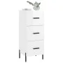 Glossy white plywood sideboard 34.5x34x90 cm by vidaXL, Sideboards - Ref: Foro24-828614, Price: 84,94 €, Discount: %
