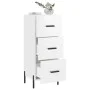 Glossy white plywood sideboard 34.5x34x90 cm by vidaXL, Sideboards - Ref: Foro24-828614, Price: 84,94 €, Discount: %
