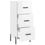 Glossy white plywood sideboard 34.5x34x90 cm by vidaXL, Sideboards - Ref: Foro24-828614, Price: 84,94 €, Discount: %