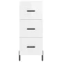 Glossy white plywood sideboard 34.5x34x90 cm by vidaXL, Sideboards - Ref: Foro24-828614, Price: 84,94 €, Discount: %