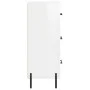 Glossy white plywood sideboard 34.5x34x90 cm by vidaXL, Sideboards - Ref: Foro24-828614, Price: 84,94 €, Discount: %