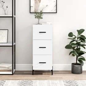 Weißes Sideboard aus Holzwerkstoff, 34,5 x 34 x 90 cm von vidaXL, Sideboards - Ref: Foro24-828612, Preis: 79,51 €, Rabatt: %