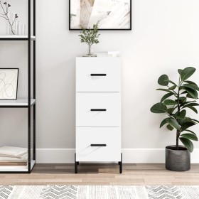 White engineered wood sideboard 34.5x34x90 cm by vidaXL, Sideboards - Ref: Foro24-828612, Price: 82,79 €, Discount: %