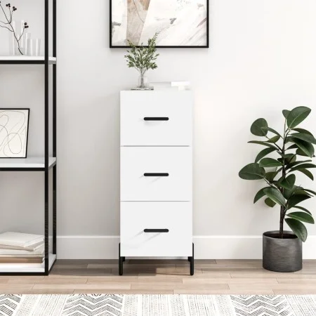 White engineered wood sideboard 34.5x34x90 cm by vidaXL, Sideboards - Ref: Foro24-828612, Price: 79,51 €, Discount: %