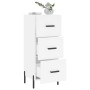 Weißes Sideboard aus Holzwerkstoff, 34,5 x 34 x 90 cm von vidaXL, Sideboards - Ref: Foro24-828612, Preis: 82,79 €, Rabatt: %