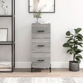Sonoma Sideboard aus grauem Holzwerkstoff 34,5x34x90 cm von vidaXL, Sideboards - Ref: Foro24-828618, Preis: 79,16 €, Rabatt: %