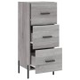 Sonoma Sideboard aus grauem Holzwerkstoff 34,5x34x90 cm von vidaXL, Sideboards - Ref: Foro24-828618, Preis: 80,15 €, Rabatt: %