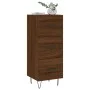 Oak brown engineered wood sideboard 34.5x34x90 cm by vidaXL, Sideboards - Ref: Foro24-828603, Price: 69,28 €, Discount: %