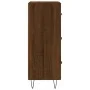 Oak brown engineered wood sideboard 34.5x34x90 cm by vidaXL, Sideboards - Ref: Foro24-828603, Price: 69,28 €, Discount: %