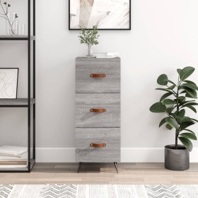 Sonoma gray engineered wood sideboard 34.5x34x90 cm by vidaXL, Sideboards - Ref: Foro24-828578, Price: 70,51 €, Discount: %