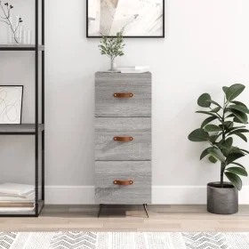 Sonoma gray engineered wood sideboard 34.5x34x90 cm by vidaXL, Sideboards - Ref: Foro24-828578, Price: 69,85 €, Discount: %