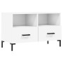 Weißer TV-Schrank aus Sperrholz, 80 x 36 x 50 cm von vidaXL, TV-Möbel - Ref: Foro24-828972, Preis: 68,70 €, Rabatt: %