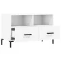 Weißer TV-Schrank aus Sperrholz, 80 x 36 x 50 cm von vidaXL, TV-Möbel - Ref: Foro24-828972, Preis: 66,79 €, Rabatt: %