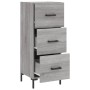 Sonoma gray engineered wood sideboard 34.5x34x90 cm by vidaXL, Sideboards - Ref: Foro24-828610, Price: 77,68 €, Discount: %