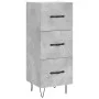 Betongraues Sperrholz-Sideboard 34,5 x 34 x 90 cm von vidaXL, Sideboards - Ref: Foro24-828600, Preis: 66,03 €, Rabatt: %