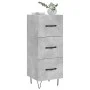 Betongraues Sperrholz-Sideboard 34,5 x 34 x 90 cm von vidaXL, Sideboards - Ref: Foro24-828600, Preis: 66,03 €, Rabatt: %