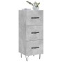 Concrete gray plywood sideboard 34.5x34x90 cm by vidaXL, Sideboards - Ref: Foro24-828600, Price: 66,85 €, Discount: %