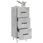 Concrete gray plywood sideboard 34.5x34x90 cm by vidaXL, Sideboards - Ref: Foro24-828600, Price: 66,85 €, Discount: %