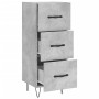 Concrete gray plywood sideboard 34.5x34x90 cm by vidaXL, Sideboards - Ref: Foro24-828600, Price: 66,85 €, Discount: %