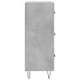 Betongraues Sperrholz-Sideboard 34,5 x 34 x 90 cm von vidaXL, Sideboards - Ref: Foro24-828600, Preis: 66,03 €, Rabatt: %
