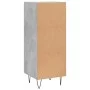 Betongraues Sperrholz-Sideboard 34,5 x 34 x 90 cm von vidaXL, Sideboards - Ref: Foro24-828600, Preis: 66,03 €, Rabatt: %