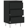 Sideboard aus schwarzem Holzwerkstoff 40x35x70 cm von vidaXL, Sideboards - Ref: Foro24-831093, Preis: 74,92 €, Rabatt: %