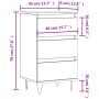 Sideboard aus schwarzem Holzwerkstoff 40x35x70 cm von vidaXL, Sideboards - Ref: Foro24-831093, Preis: 74,92 €, Rabatt: %