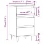 Sideboard aus schwarzem Holzwerkstoff 40x35x70 cm von vidaXL, Sideboards - Ref: Foro24-831093, Preis: 73,74 €, Rabatt: %