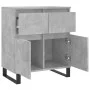 Aparador de madera contrachapada gris hormigón 60x35x70 cm de vidaXL, Aparadores - Ref: Foro24-831128, Precio: 82,18 €, Descu...