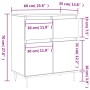 Sonoma Sideboard aus grauem Sperrholz 60x35x70 cm von vidaXL, Sideboards - Ref: Foro24-831114, Preis: 67,87 €, Rabatt: %