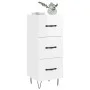 Hochglanzweißes Sperrholz-Sideboard 34,5 x 34 x 90 cm von vidaXL, Sideboards - Ref: Foro24-828598, Preis: 72,24 €, Rabatt: %