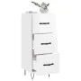 Hochglanzweißes Sperrholz-Sideboard 34,5 x 34 x 90 cm von vidaXL, Sideboards - Ref: Foro24-828598, Preis: 72,24 €, Rabatt: %