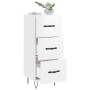 Hochglanzweißes Sperrholz-Sideboard 34,5 x 34 x 90 cm von vidaXL, Sideboards - Ref: Foro24-828598, Preis: 73,13 €, Rabatt: %