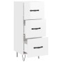 Hochglanzweißes Sperrholz-Sideboard 34,5 x 34 x 90 cm von vidaXL, Sideboards - Ref: Foro24-828598, Preis: 73,13 €, Rabatt: %