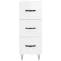Hochglanzweißes Sperrholz-Sideboard 34,5 x 34 x 90 cm von vidaXL, Sideboards - Ref: Foro24-828598, Preis: 72,24 €, Rabatt: %