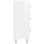 Glossy white plywood sideboard 34.5x34x90 cm by vidaXL, Sideboards - Ref: Foro24-828598, Price: 73,08 €, Discount: %