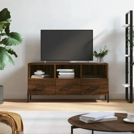 TV-Schrank aus braunem Eichenholzwerkstoff, 102 x 36 x 50 cm von vidaXL, TV-Möbel - Ref: Foro24-829051, Preis: 61,52 €, Rabat...