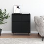 Schwarzes Sperrholz-Sideboard 60x35x70 cm von vidaXL, Sideboards - Ref: Foro24-831117, Preis: 85,72 €, Rabatt: %