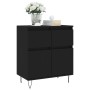Schwarzes Sperrholz-Sideboard 60x35x70 cm von vidaXL, Sideboards - Ref: Foro24-831117, Preis: 85,72 €, Rabatt: %