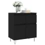 Schwarzes Sperrholz-Sideboard 60x35x70 cm von vidaXL, Sideboards - Ref: Foro24-831117, Preis: 84,47 €, Rabatt: %