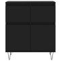 Schwarzes Sperrholz-Sideboard 60x35x70 cm von vidaXL, Sideboards - Ref: Foro24-831117, Preis: 85,72 €, Rabatt: %