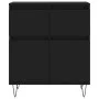 Schwarzes Sperrholz-Sideboard 60x35x70 cm von vidaXL, Sideboards - Ref: Foro24-831117, Preis: 84,47 €, Rabatt: %