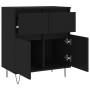 Schwarzes Sperrholz-Sideboard 60x35x70 cm von vidaXL, Sideboards - Ref: Foro24-831117, Preis: 85,72 €, Rabatt: %