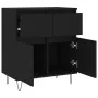 Schwarzes Sperrholz-Sideboard 60x35x70 cm von vidaXL, Sideboards - Ref: Foro24-831117, Preis: 84,47 €, Rabatt: %