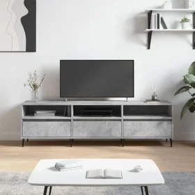 Mueble de TV madera contrachapada gris hormigón 150x30x44,5 cm de vidaXL, Muebles TV - Ref: Foro24-831296, Precio: 89,44 €, D...