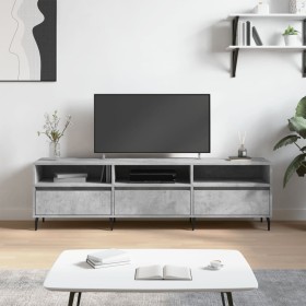 Mueble de TV madera contrachapada gris hormigón 150x30x44,5 cm de vidaXL, Muebles TV - Ref: Foro24-831296, Precio: 90,68 €, D...