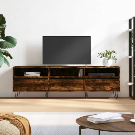 TV-Schrank aus geräuchertem Eichensperrholz, 150 x 30 x 44,5 cm von vidaXL, TV-Möbel - Ref: Foro24-831281, Preis: 92,03 €, Ra...