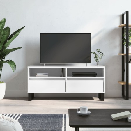 Sperrholz TV-Möbel glänzend weiß 100x34,5x44,5cm von vidaXL, TV-Möbel - Ref: Foro24-831246, Preis: 104,88 €, Rabatt: %